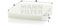 MANN-FILTER Filter,salongiõhk CU 2545