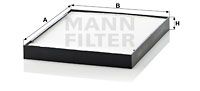 MANN-FILTER Filter,salongiõhk CU 2634
