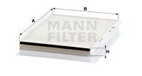 MANN-FILTER Фильтр, воздух во внутренном пространстве CU 2839