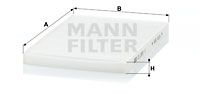 MANN-FILTER Фильтр, воздух во внутренном пространстве CU 2951/1