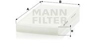 MANN-FILTER Фильтр, воздух во внутренном пространстве CU 2956