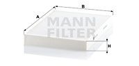 MANN-FILTER Фильтр, воздух во внутренном пространстве CU 3037