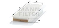 MANN-FILTER Filter,salongiõhk CU 3945