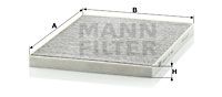 MANN-FILTER Filter,salongiõhk CUK 3042