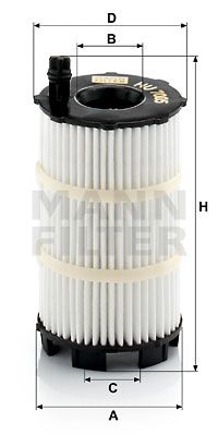 MANN-FILTER Масляный фильтр HU 7005 x
