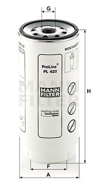 MANN-FILTER Топливный фильтр PL 420 x