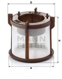 MANN-FILTER Топливный фильтр PU 50 z
