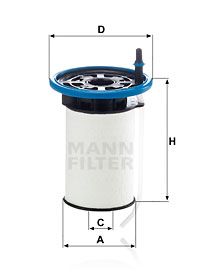 MANN-FILTER Топливный фильтр PU 7005