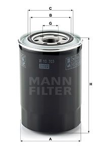 MANN-FILTER Масляный фильтр W 10 703