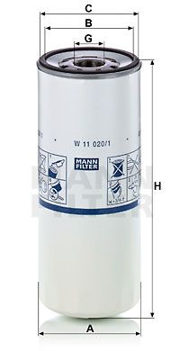 MANN-FILTER Масляный фильтр W 11 020/1