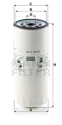 MANN-FILTER Масляный фильтр W 11 102/36