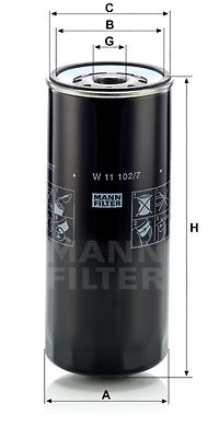 MANN-FILTER Õlifilter W 11 102/7