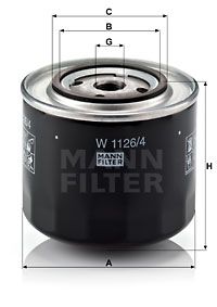 MANN-FILTER Масляный фильтр W 1126