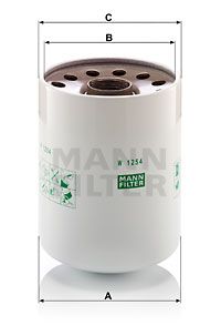 MANN-FILTER Масляный фильтр W 1254 x