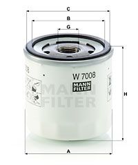 MANN-FILTER Масляный фильтр W 7008