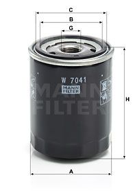 MANN-FILTER Filter,tööhüdraulika W 7041