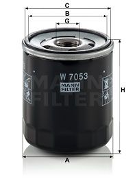 MANN-FILTER Масляный фильтр W 7053