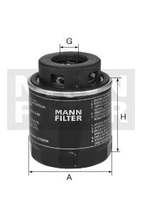 MANN-FILTER Масляный фильтр W 712/90