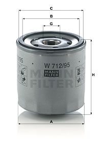 MANN-FILTER Õlifilter W 712/95