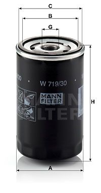 MANN-FILTER Масляный фильтр W 719/30