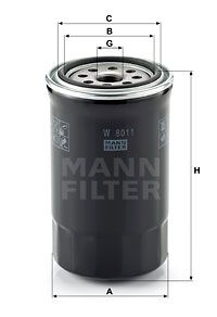 MANN-FILTER Масляный фильтр W 8011