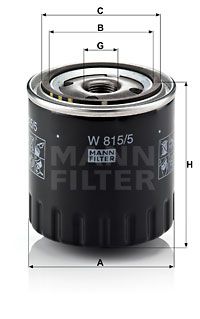 MANN-FILTER Масляный фильтр W 815/5