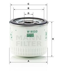 MANN-FILTER Масляный фильтр W 9050