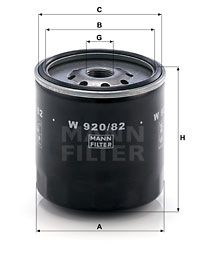 MANN-FILTER Масляный фильтр W 920/82