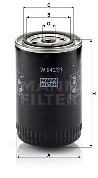 MANN-FILTER Õlifilter W 940/21