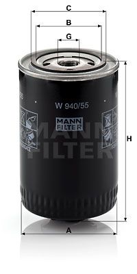MANN-FILTER Õlifilter W 940/55