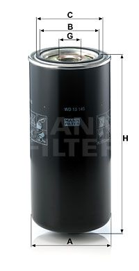 MANN-FILTER Фильтр, система рабочей гидравлики WD 13 145