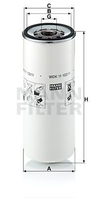 MANN-FILTER Kütusefilter WDK 11 102/11