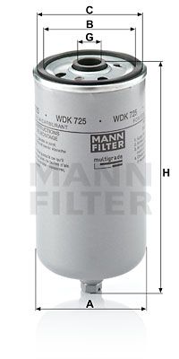 MANN-FILTER Топливный фильтр WDK 725