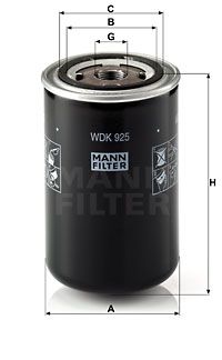 MANN-FILTER Топливный фильтр WDK 925