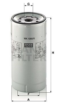 MANN-FILTER Kütusefilter WK 1080/6 x