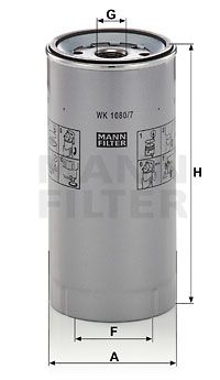 MANN-FILTER Топливный фильтр WK 1080/7 x