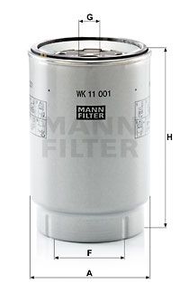 MANN-FILTER Kütusefilter WK 11 001 x