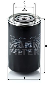 MANN-FILTER Kütusefilter WK 1149