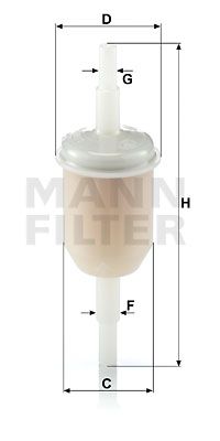 MANN-FILTER Фильтр, система вентиляции картера WK 31/2 (10)