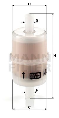 MANN-FILTER Воздушный фильтр, компрессор - подсос воздуха WK 32/7