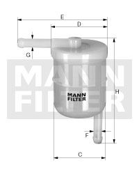 MANN-FILTER Kütusefilter WK 42/11