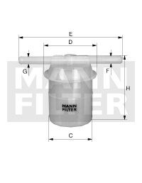 MANN-FILTER Топливный фильтр WK 42/80