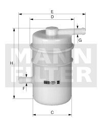 MANN-FILTER Топливный фильтр WK 45