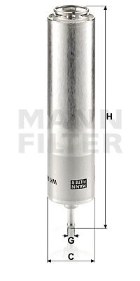 MANN-FILTER Топливный фильтр WK 5001
