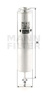 MANN-FILTER Kütusefilter WK 5005/1 z