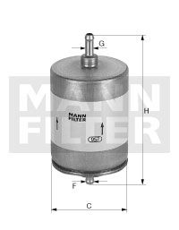 MANN-FILTER Kütusefilter WK 504