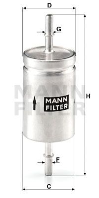 MANN-FILTER Топливный фильтр WK 512