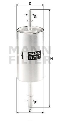 MANN-FILTER Kütusefilter WK 512/1