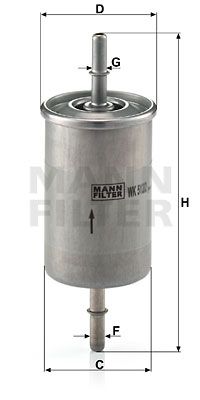 MANN-FILTER Kütusefilter WK 512/2