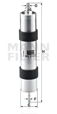 MANN-FILTER Kütusefilter WK 516/2